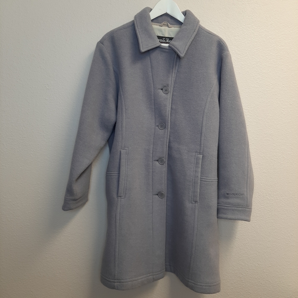 ❄️Woolrich Womens Periwinkle Wool Coat